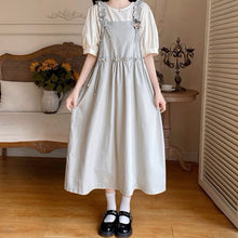 画像をギャラリービューアに読み込む, 【2点セット】アンティークの小物を探しに行く日のブラウスセットギャザージャンパースカート_N2513