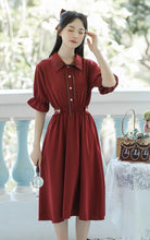 画像をギャラリービューアに読み込む, 秘密の花言葉を教えてくれたあの子のパフスリーブリボンワンピース_N3533