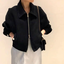 画像をギャラリービューアに読み込む, 青山のカフェで待ち合わせるツイードショートジャケット_N3492
