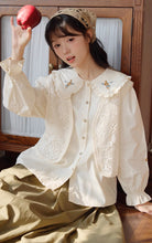 画像をギャラリービューアに読み込む, ホットケーキを作ってくれたあの子のフラワー刺繍ブラウス_N3431