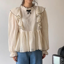 画像をギャラリービューアに読み込む, みんなが憧れるあの子が着ていた刺繍フリルブラウス_N3437