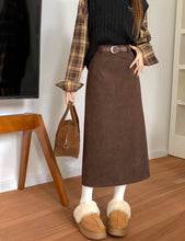 画像をギャラリービューアに読み込む, 休日に図書館に行く日のコーデュロイナロースカート_N1917