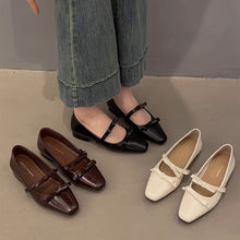 画像をギャラリービューアに読み込む, 日傘をさして散歩する日のダブルストラップリボンパンプス_N3428