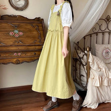 画像をギャラリービューアに読み込む, 【2点セット】アンティークの小物を探しに行く日のブラウスセットギャザージャンパースカート_N2513