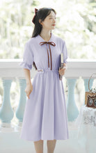 画像をギャラリービューアに読み込む, 秘密の花言葉を教えてくれたあの子のパフスリーブリボンワンピース_N3533