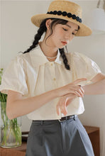 画像をギャラリービューアに読み込む, ときめく瞬間を写真に残す彼女のパフスリーブブラウス_N2233