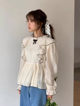 画像をギャラリービューアに読み込む, みんなが憧れるあの子が着ていた刺繍フリルブラウス_N3437