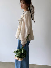 画像をギャラリービューアに読み込む, みんなが憧れるあの子が着ていた刺繍フリルブラウス_N3437