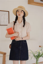 画像をギャラリービューアに読み込む, ときめく瞬間を写真に残す彼女のパフスリーブブラウス_N2233