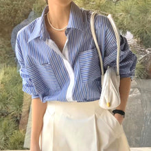 画像をギャラリービューアに読み込む, 部屋に飾るお花を買いに行くマルチストライプシャツ_N1997