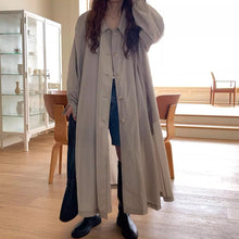 画像をギャラリービューアに読み込む, フランス旅行に行く日のAラインシャツワンピース_N1609