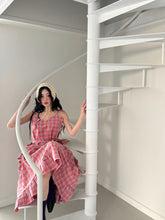 画像をギャラリービューアに読み込む, 恋する女の子のフリルチェックキャミワンピース_N3506