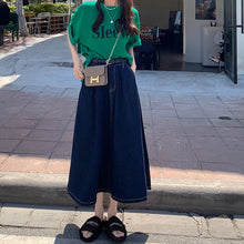 画像をギャラリービューアに読み込む, 焼き立てパンを買いに行くデニムAラインスカート_N3459