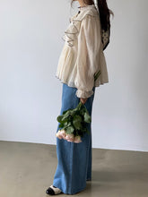 画像をギャラリービューアに読み込む, みんなが憧れるあの子が着ていた刺繍フリルブラウス_N3437