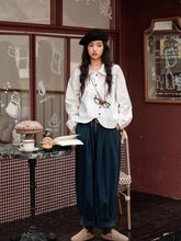 画像をギャラリービューアに読み込む, 読書家な彼女のハイウエストタックワイドバルーンデニム_N1723