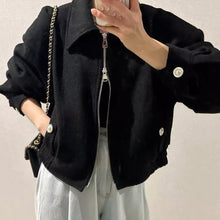 画像をギャラリービューアに読み込む, 青山のカフェで待ち合わせるツイードショートジャケット_N3492