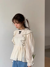 画像をギャラリービューアに読み込む, みんなが憧れるあの子が着ていた刺繍フリルブラウス_N3437