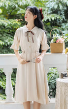 画像をギャラリービューアに読み込む, 秘密の花言葉を教えてくれたあの子のパフスリーブリボンワンピース_N3533