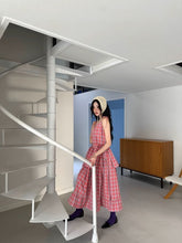 画像をギャラリービューアに読み込む, 恋する女の子のフリルチェックキャミワンピース_N3506