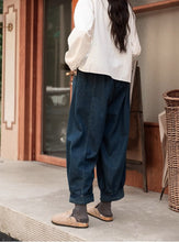 画像をギャラリービューアに読み込む, 読書家な彼女のハイウエストタックワイドバルーンデニム_N1723