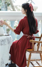 画像をギャラリービューアに読み込む, 秘密の花言葉を教えてくれたあの子のパフスリーブリボンワンピース_N3533