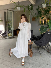 画像をギャラリービューアに読み込む, マシュマロが好きな女の子のエンブロイダリーワンピース_N3478