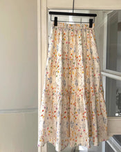 画像をギャラリービューアに読み込む, パリのカフェで出会ったあの人のフラワーデザインティアードスカート_N3517