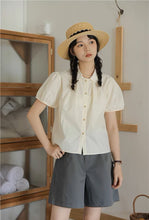 画像をギャラリービューアに読み込む, ときめく瞬間を写真に残す彼女のパフスリーブブラウス_N2233