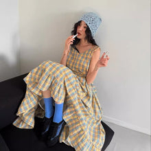 画像をギャラリービューアに読み込む, 恋する女の子のフリルチェックキャミワンピース_N3506