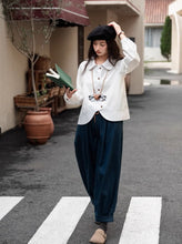 画像をギャラリービューアに読み込む, 読書家な彼女のハイウエストタックワイドバルーンデニム_N1723