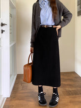 画像をギャラリービューアに読み込む, 休日に図書館に行く日のコーデュロイナロースカート_N1917