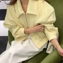 画像をギャラリービューアに読み込む, 青山のカフェで待ち合わせるツイードショートジャケット_N3492