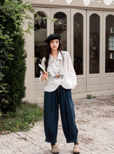 画像をギャラリービューアに読み込む, 読書家な彼女のハイウエストタックワイドバルーンデニム_N1723