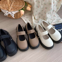 画像をギャラリービューアに読み込む, マシュマロを焼くあの子のポイントリボン厚底メリージェーンシューズ_N2957