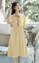 画像をギャラリービューアに読み込む, 秘密の花言葉を教えてくれたあの子のパフスリーブリボンワンピース_N3533