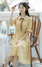 画像をギャラリービューアに読み込む, 秘密の花言葉を教えてくれたあの子のパフスリーブリボンワンピース_N3533