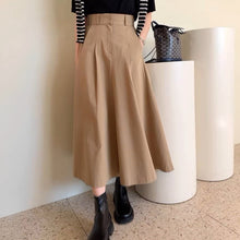 画像をギャラリービューアに読み込む, パリに住んでるあの子のハイウエストAラインスカート_N3411