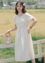画像をギャラリービューアに読み込む, お出かけしたくなる日のプチフラワー刺繍ワンピース_N2273