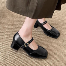 画像をギャラリービューアに読み込む, かかとを鳴らして歩くあの子のダブルストラップヒールパンプス_N3416