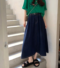 画像をギャラリービューアに読み込む, 焼き立てパンを買いに行くデニムAラインスカート_N3459