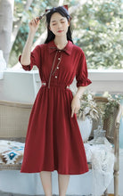 画像をギャラリービューアに読み込む, 秘密の花言葉を教えてくれたあの子のパフスリーブリボンワンピース_N3533