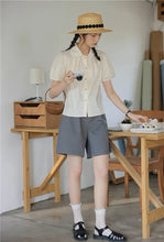 画像をギャラリービューアに読み込む, ときめく瞬間を写真に残す彼女のパフスリーブブラウス_N2233