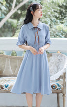 画像をギャラリービューアに読み込む, 秘密の花言葉を教えてくれたあの子のパフスリーブリボンワンピース_N3533