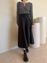 画像をギャラリービューアに読み込む, パリに住んでるあの子のハイウエストAラインスカート_N3411