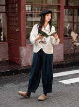 画像をギャラリービューアに読み込む, 読書家な彼女のハイウエストタックワイドバルーンデニム_N1723
