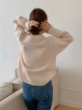 画像をギャラリービューアに読み込む, カラフルなお花を育てる女の子のフラワー刺繍ニット_N3233