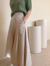 画像をギャラリービューアに読み込む, パリに住んでるあの子のハイウエストAラインスカート_N3411