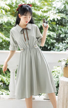 画像をギャラリービューアに読み込む, 秘密の花言葉を教えてくれたあの子のパフスリーブリボンワンピース_N3533