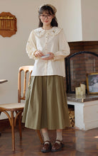 画像をギャラリービューアに読み込む, ホットケーキを作ってくれたあの子のフラワー刺繍ブラウス_N3431