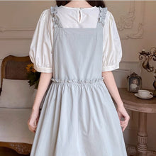 画像をギャラリービューアに読み込む, 【2点セット】アンティークの小物を探しに行く日のブラウスセットギャザージャンパースカート_N2513